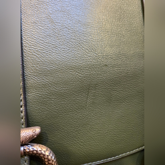 Disturbia Green Backpack with Silver Buckles - Picture 11 of 12